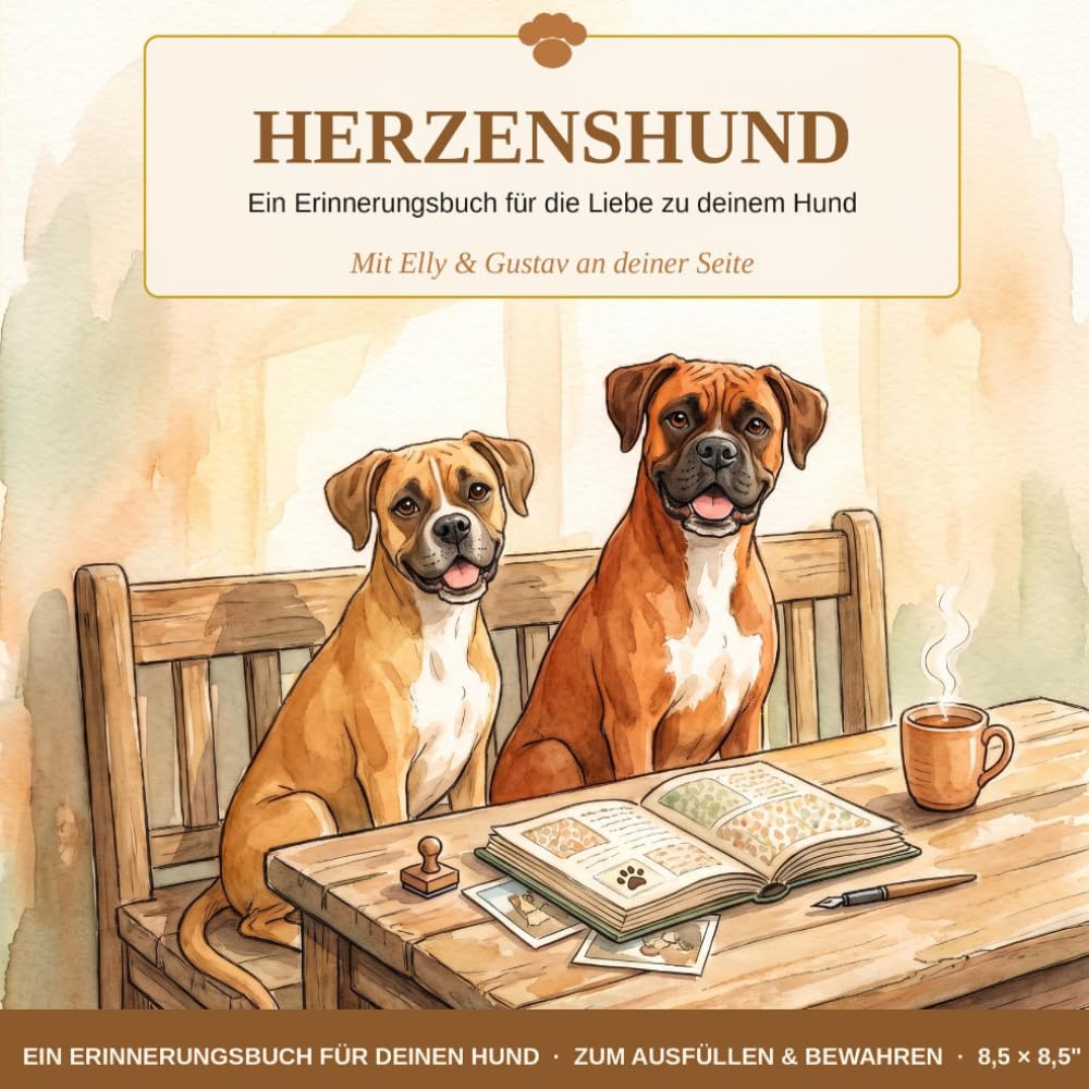 Buchcover: Herzenshund – Ein Erinnerungsbuch für die Liebe zu deinem Hund