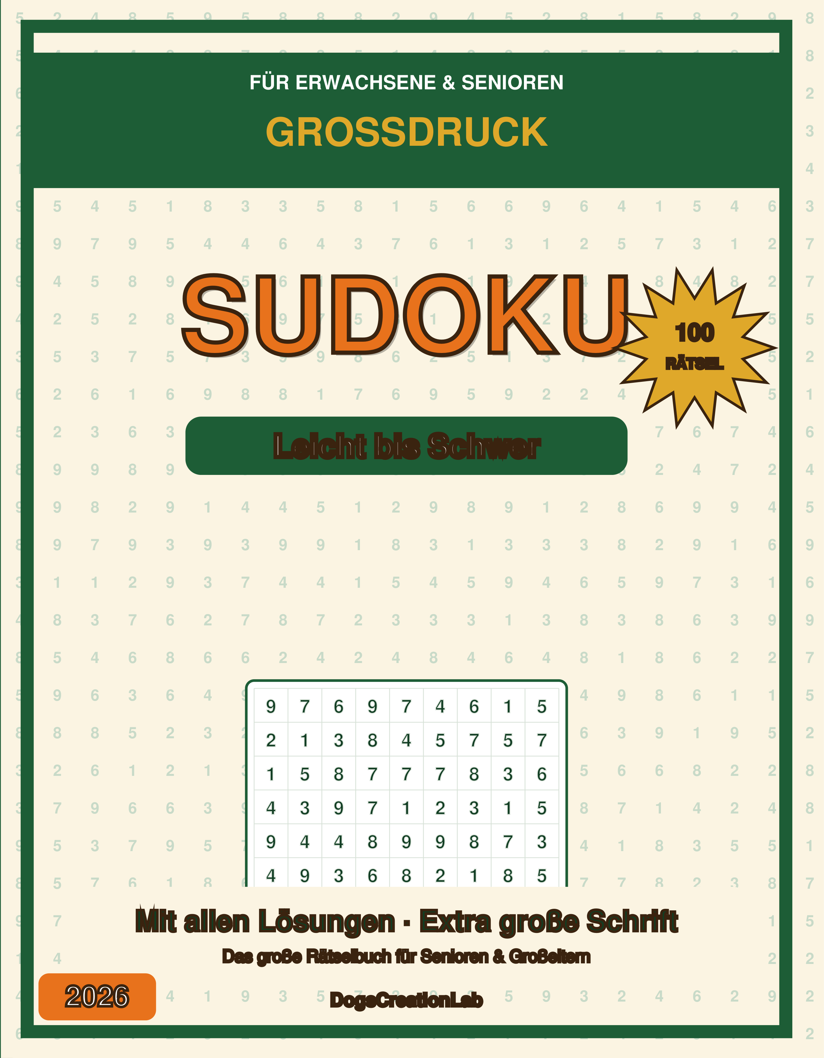 Großdruck SUDOKU für Senioren