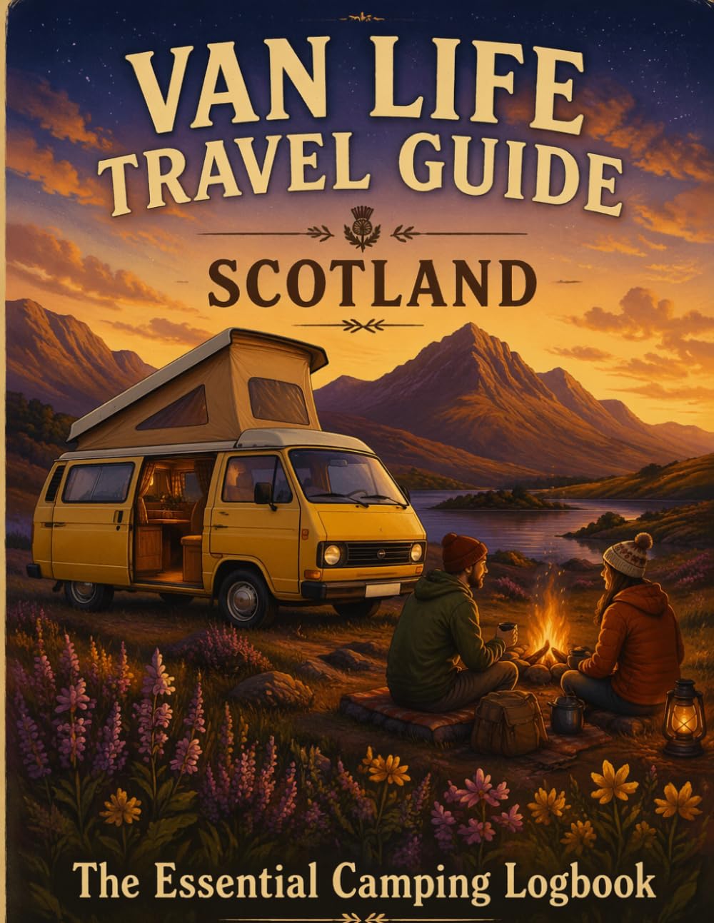 Buchcover: Van Life Travel Guide Scotland – The Essential Camping Logbook